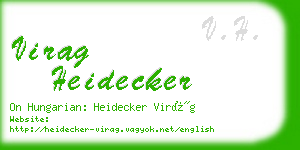 virag heidecker business card